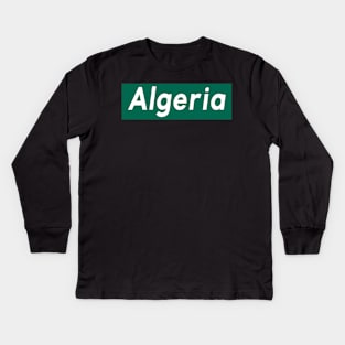 Algeria Kids Long Sleeve T-Shirt